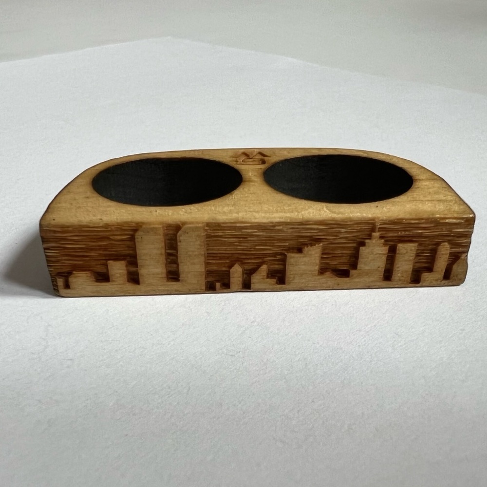 Skyline Double Wood Ring